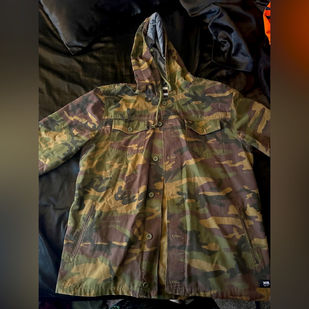 Denim camo jacket XL